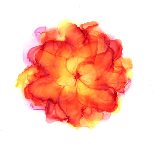 炫彩流动的火焰抽象图案