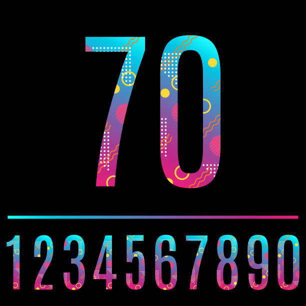 3数字logo