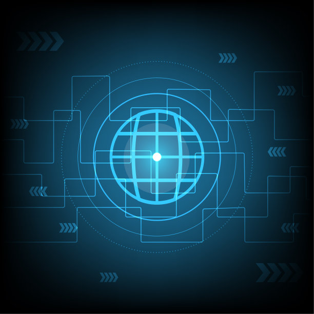 矢量图抽象科技背景蓝色背景图