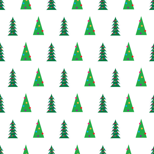 圣诞树包装插画