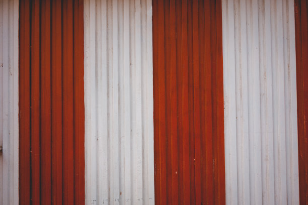 红色老木板墙
