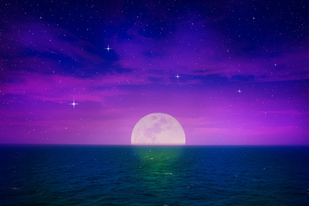 紫蓝月