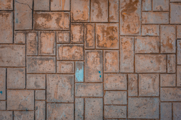 青砖水泥砖墙