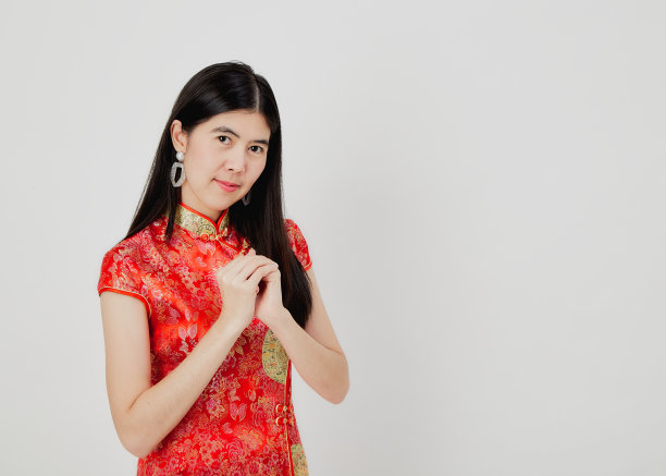 传统节日东方女性服饰