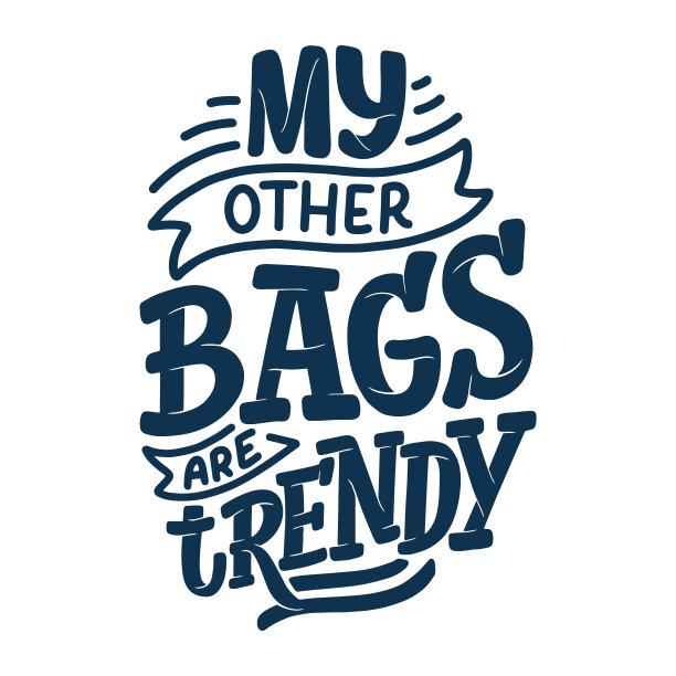 手写字体手提袋