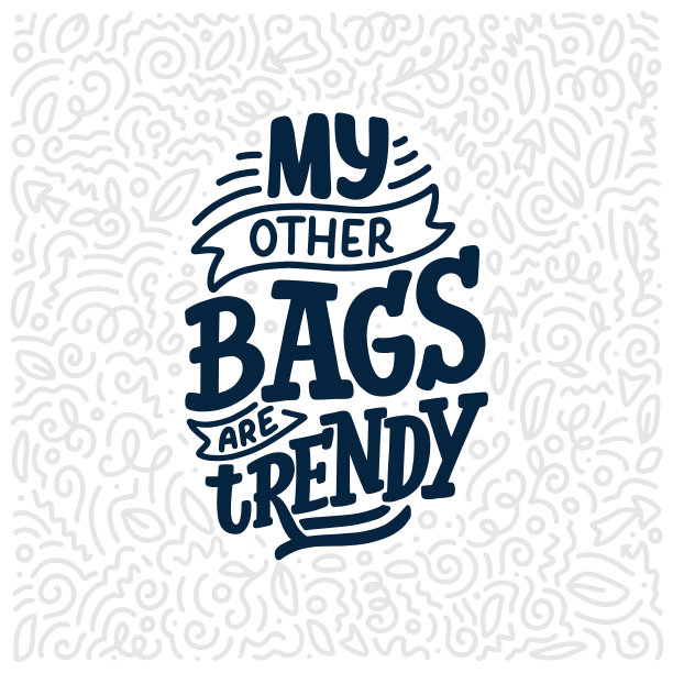 手写字体手提袋