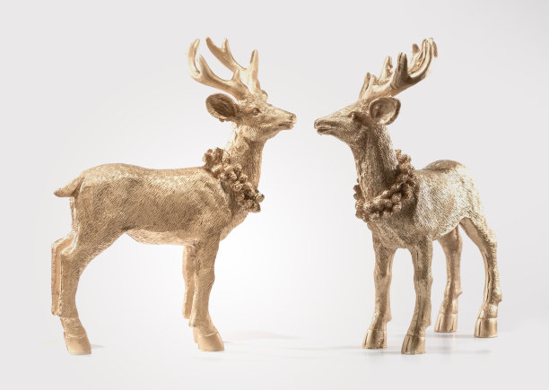 圣诞节驯鹿装饰品模型