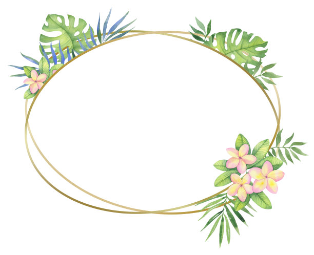 精美绿色圆形几何花纹图案