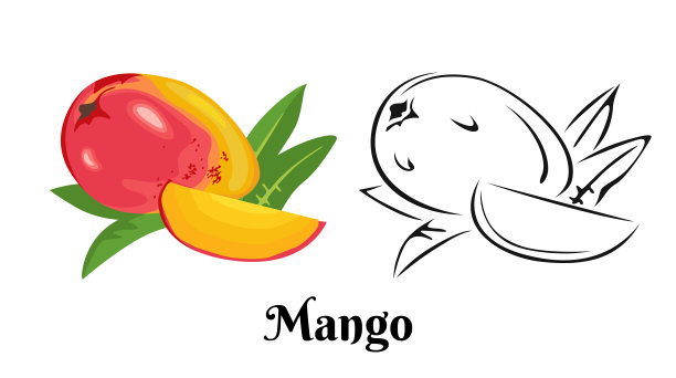 芒果插画包装