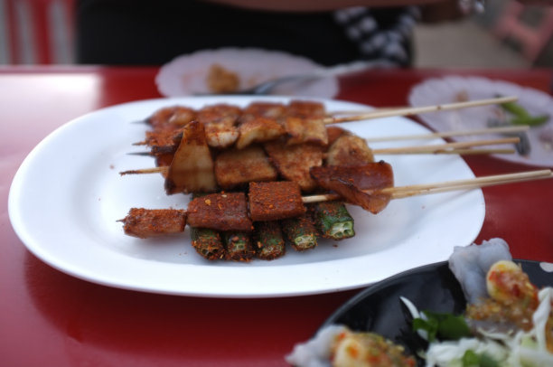 格子烤肉,传统,蔬菜