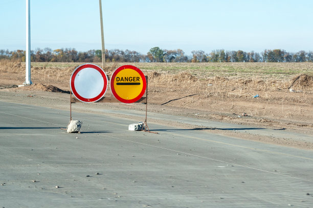 道路施工禁止通行