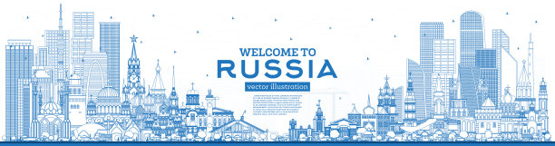 圣彼得堡旅游宣传插画