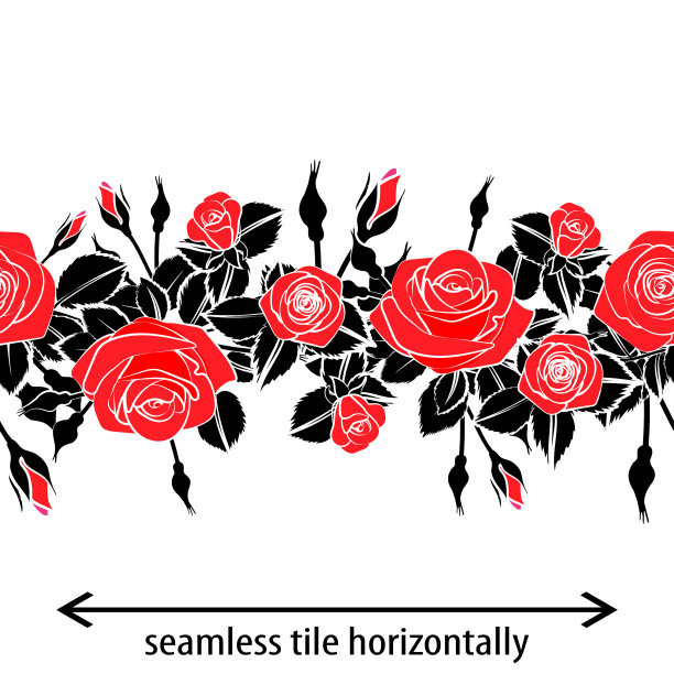 玫瑰,散沫花染人体彩绘,背景分离