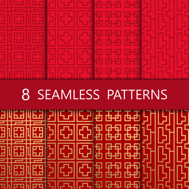 中过年海报底纹