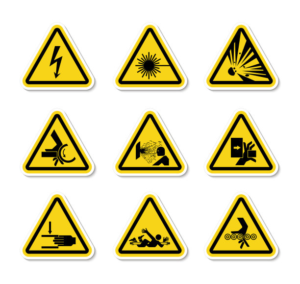 警告标识,黄色,风险