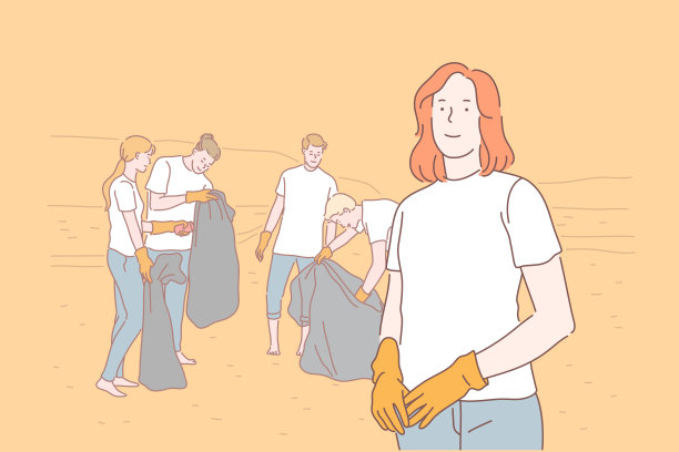 志愿者活动公益海报