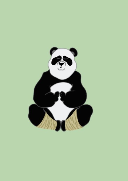 荷叶熊猫