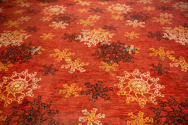 红金喜庆抽象地毯肌理