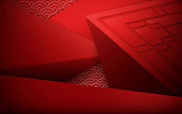 中过年海报底纹