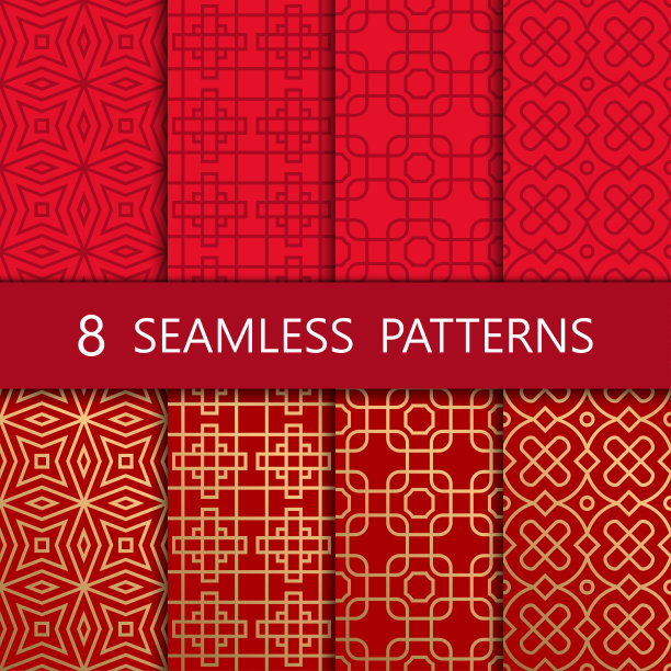 中过年海报底纹