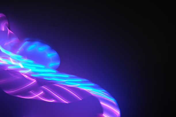 紫色光圈背景霓虹背景