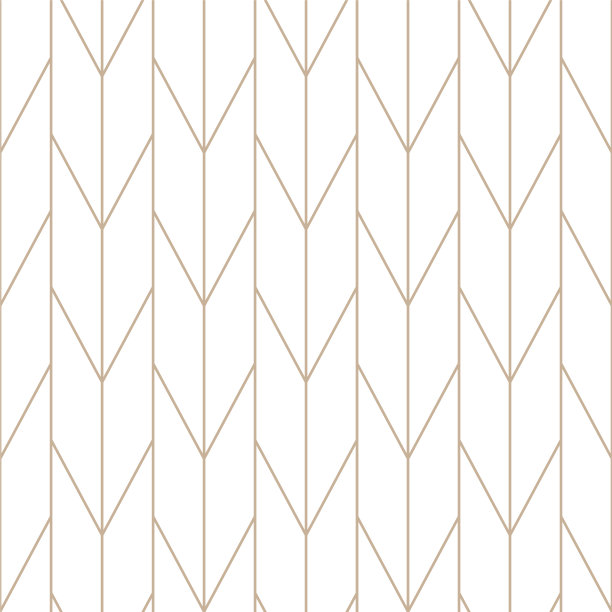 金色几何线条无缝图案