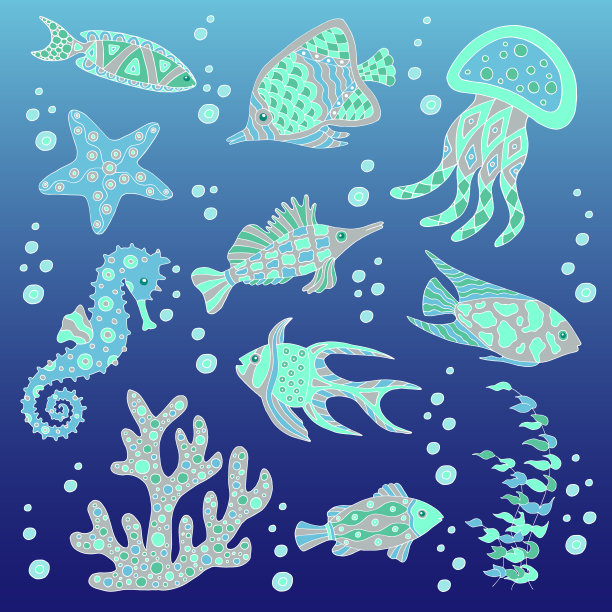 水母纹理图案