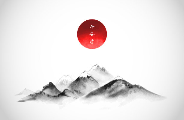 中国风素材水墨画