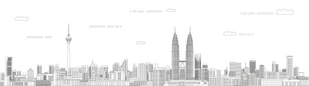 吉隆坡天际线海报设计