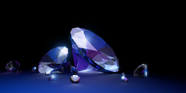 钻石蓝色背景