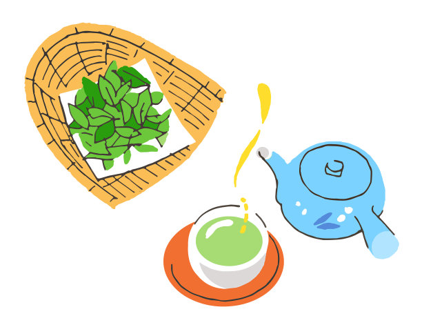 药茶插画