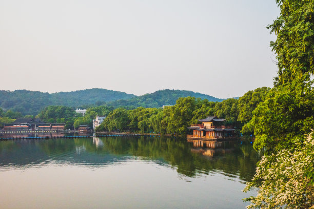 浙江天际线建筑剪影