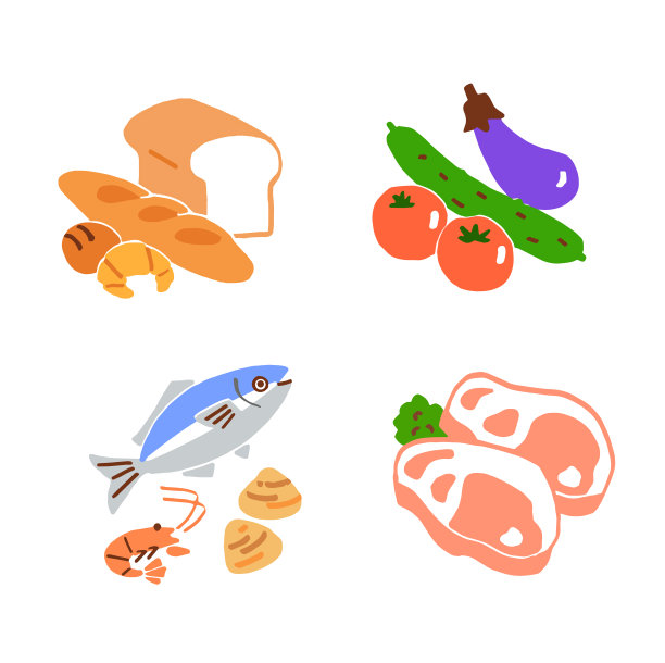 猪肉插画