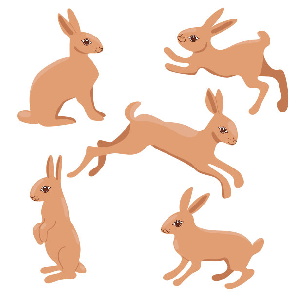 卡通小白兔logo