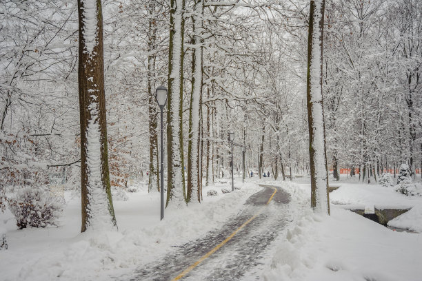 雪天抽象风景