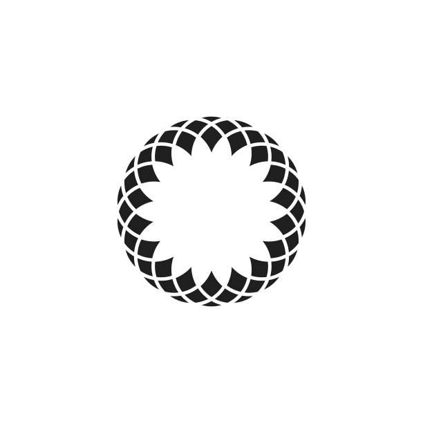 精美复古风圆形几何花纹