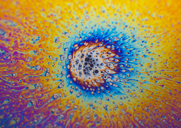 圆形彩色折光纹