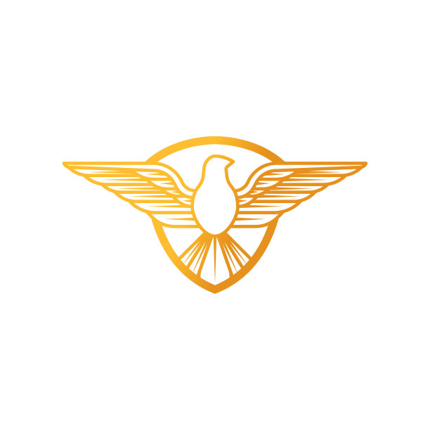 叶子翅膀logo,logo设计