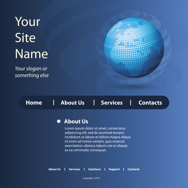 科技网站页面设计