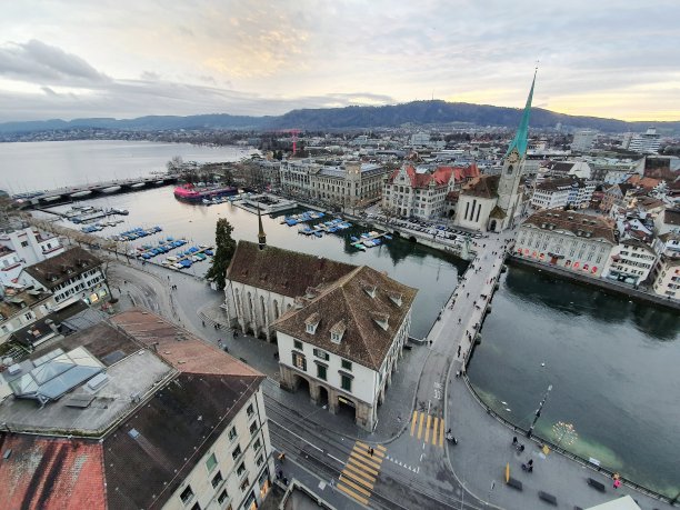 瑞士城市背景素材