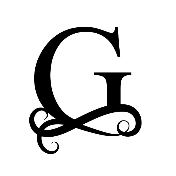 抽象英文字母g