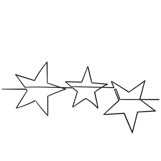 五角星插图