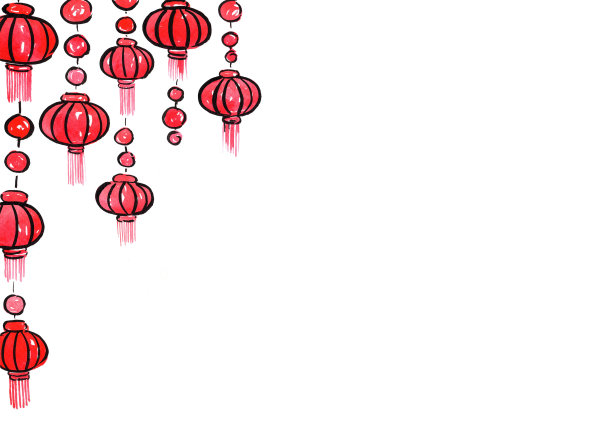 红色中国风装饰框