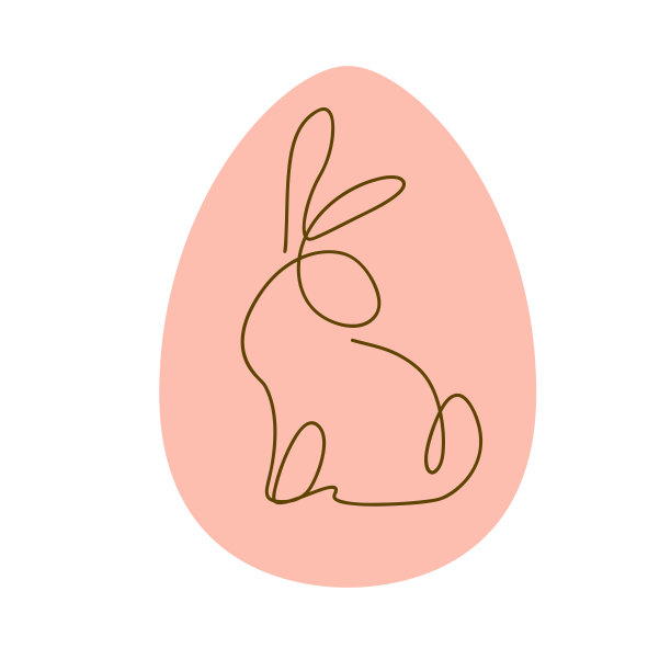 兔子卡通logo