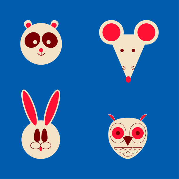 老鼠卡通老鼠吉祥物logo