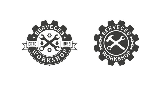 机械汽修标志logo