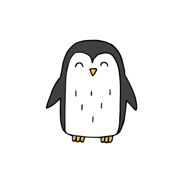 企鹅卡通logo