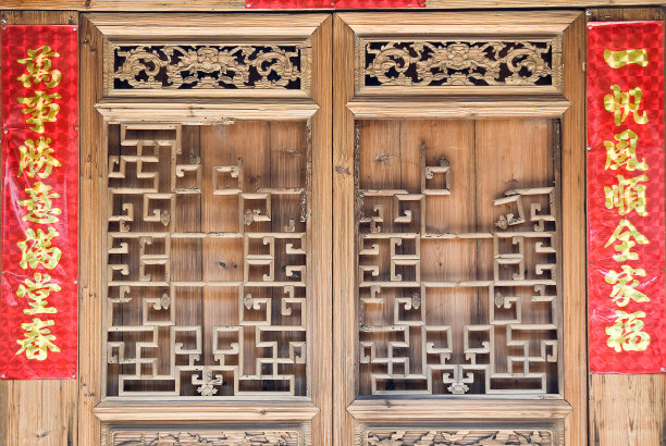 中式门窗实木门窗