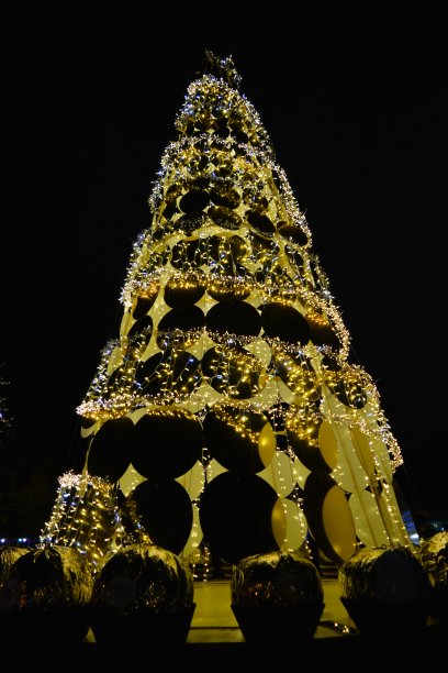 圣诞树素材 圣诞灯树