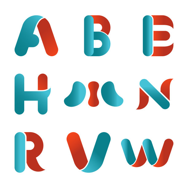 b字母设计logo